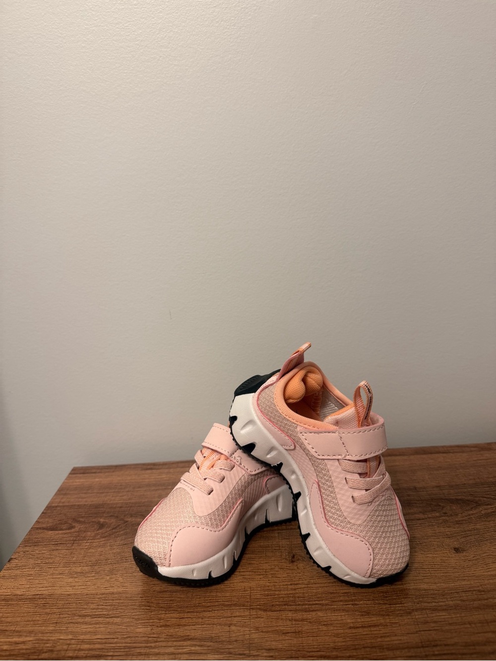 Toddler Pink and Coral Reebok Sneakers
